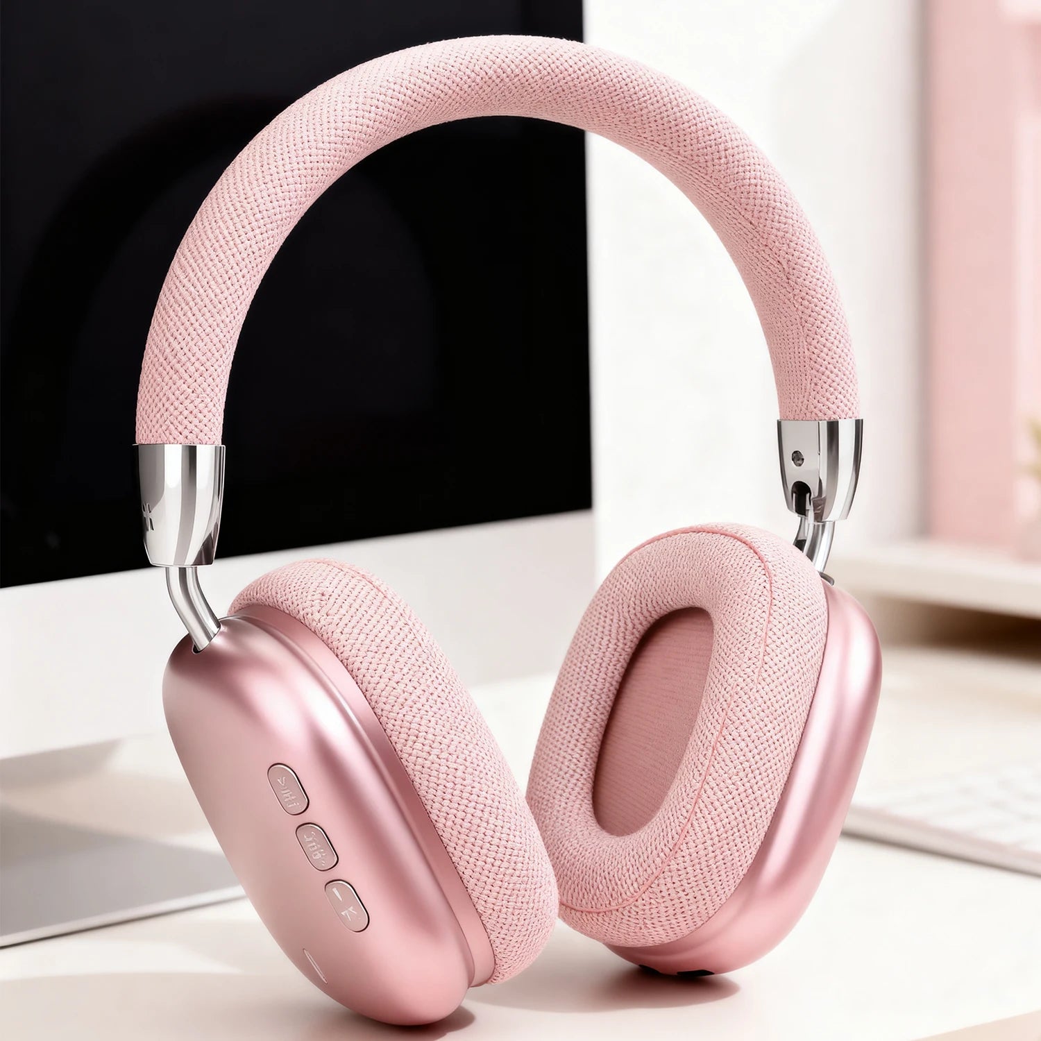 Wireless Bluetooth Gaming Headset Over Ear with Mic, Deep Bass Stereo Audio Headphones for PC Mobile Music